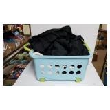 Black Showcase Covers In Rolling Basket