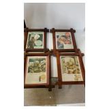 (4) Framed Coca-Cola Advertisements