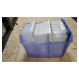 Storage Tote With (6) Storage Bins - Tote Missing