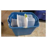 Storage Tote With (3) Storage Bins - Tote Missing