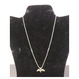 Native American Silver Eagle & Natural Turquoise