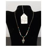 Vintage South Western Silver Ivory & Turquoise