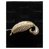 Vintage Pearl Brooch Signed Marboux