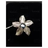 Vintage Topaz Brooch Signed Trifari