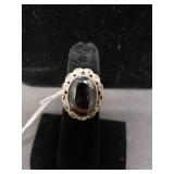 Antique Hematite Ring Tested Sterling Size