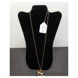 Vintage Enamel Elephant Necklace