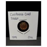 1898 California Gold Token One