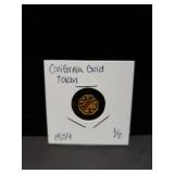 1859 California Gold Token 1/2