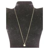 14K Necklace W/pearl