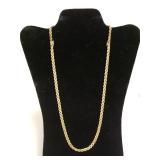 10K Gold Chevron Link Necklace