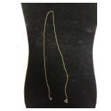 12K Broken Necklace Chain