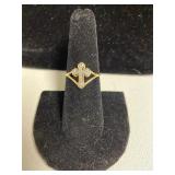 14K Gold Cross Ring