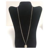 Necklace W/sterling Religious Pendant