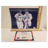 Autographed Photo Of Joe DiMaggio & Ted Williams
