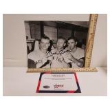 Autographed Photo Of Mickey Mantle & Other
