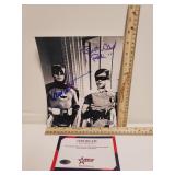 Autographed Photo Of Batman (Adam West) & Robin