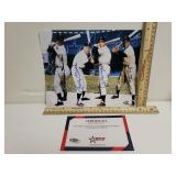Autographed Photo Of Duke Snider, Mickey Mantle,