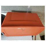 Large Orange Storage Bin