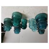 Blue Glass Bottle Toppers