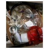 Plastic Fish Stemware, Bird Thermometer, Red