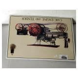 Case Engine And Tender Metal Sign