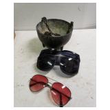 Cast Iron Hanging Pot & Sunglasses