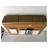 Old Cassette Holder With Cassettes