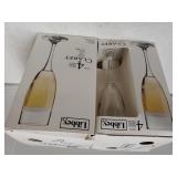 8 Claret Champagne Glasses