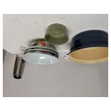 Rooster Soup Bowls, Blue Casserole Dish,