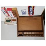 Wooden Game Board,  Dominos & More