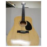 Harmonica Acoustic Guitar With Road  Runner Case