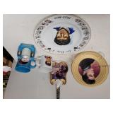 Elvis Decorative Plates, Guitar Wall Hanging,