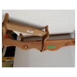 Trinket Size Wooden Bench, & Wooden Shelf