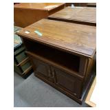 Dark Wood Entertainment Table