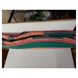 Green/salmon Colored Handmade Quilt