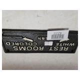 Restroom Cast Iron Sign