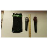 (2) Microphones And  Microphone Case