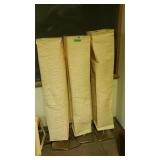 (3) Rectangle Shaped Floor Lamps - With Foot