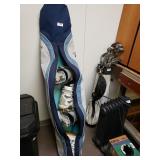 Snowboard And Boots With Case - Size 7 Boots