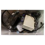 Storage Tote Of Internet/PC Boxes, Cables, And