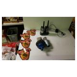 (2) Microphones, Walkie Talkies, And (4) Rolling