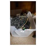 Storage Tote Of Cables