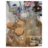 Assorted Glassware & Lighter