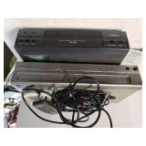 Emerson CD/VHS Player & Goldstar VHS Player,