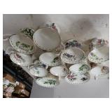 Monthly Flowered Cup & Saucers