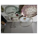 25th Anniversary Plates,  Glasses, Frame