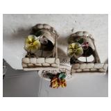 Glass Oval Jewelry Box & Well Statues