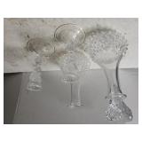 Beveled Card Holders, Decanter,  Flower Vase