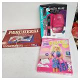 Nail Polish & Dryer Set, Parchment Game & Barbie