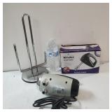 Paper Towel Holder, Rival Hand Mixer, And Sunbeam